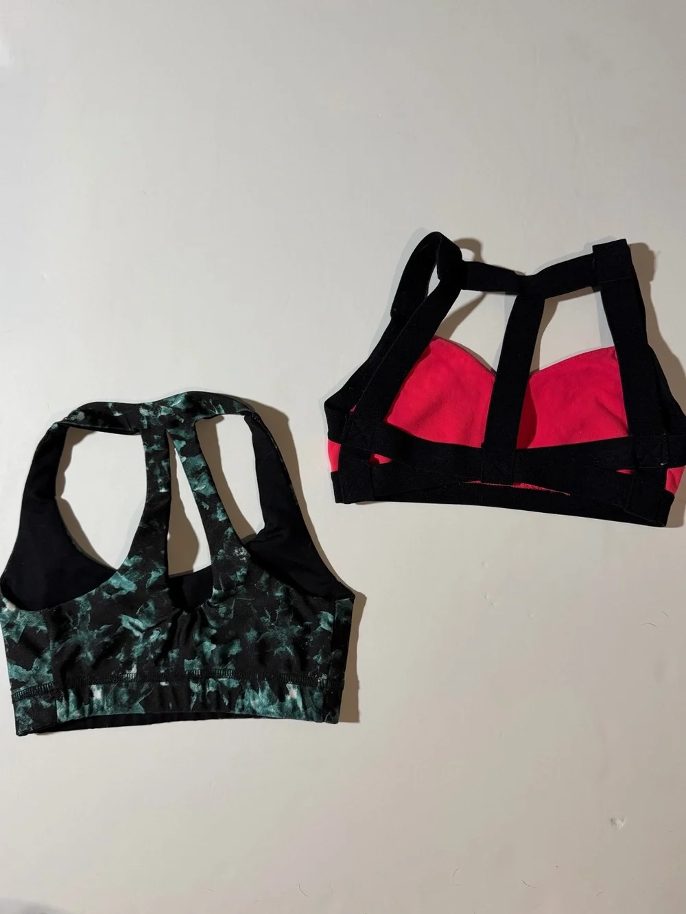 Two MC strappy dance sports bras
